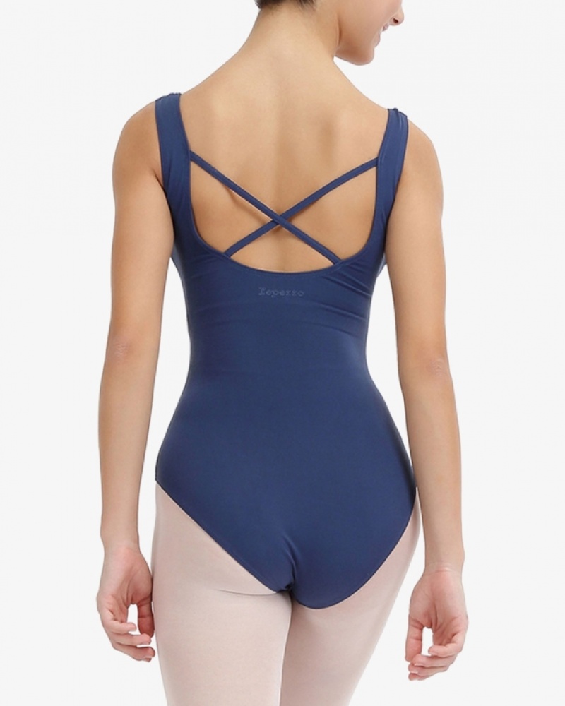 Blue Repetto Large straps Women's Leotards | 40581MJRT