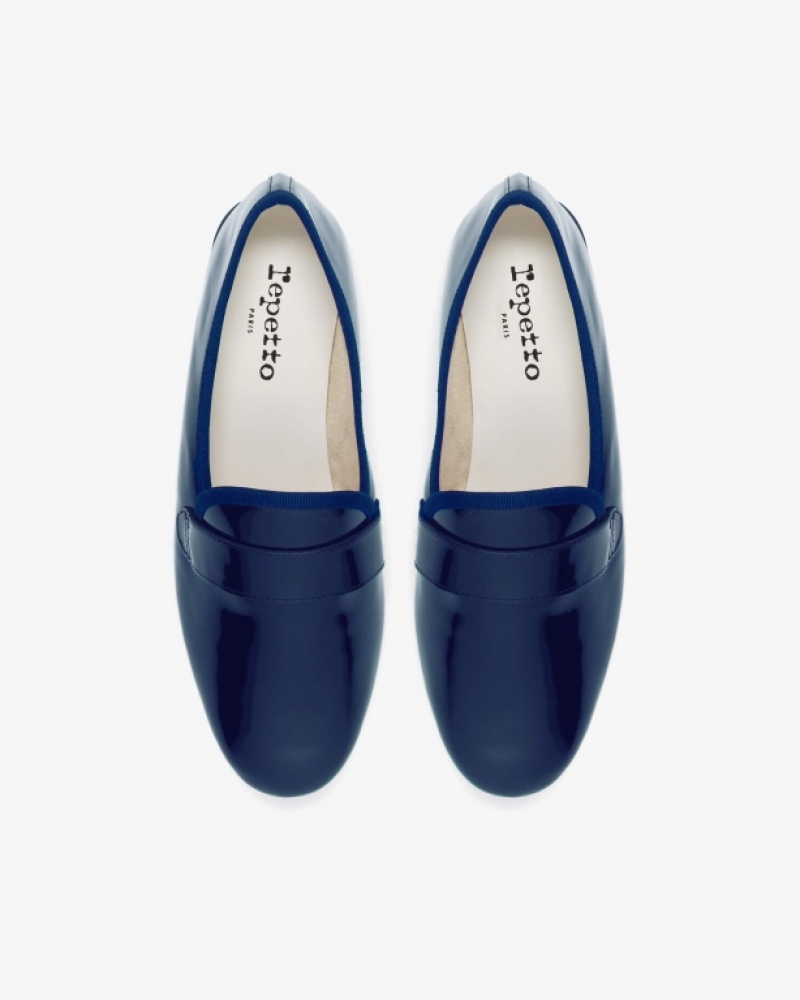 Blue Repetto Michael Women's Loafers | 19358VUFX