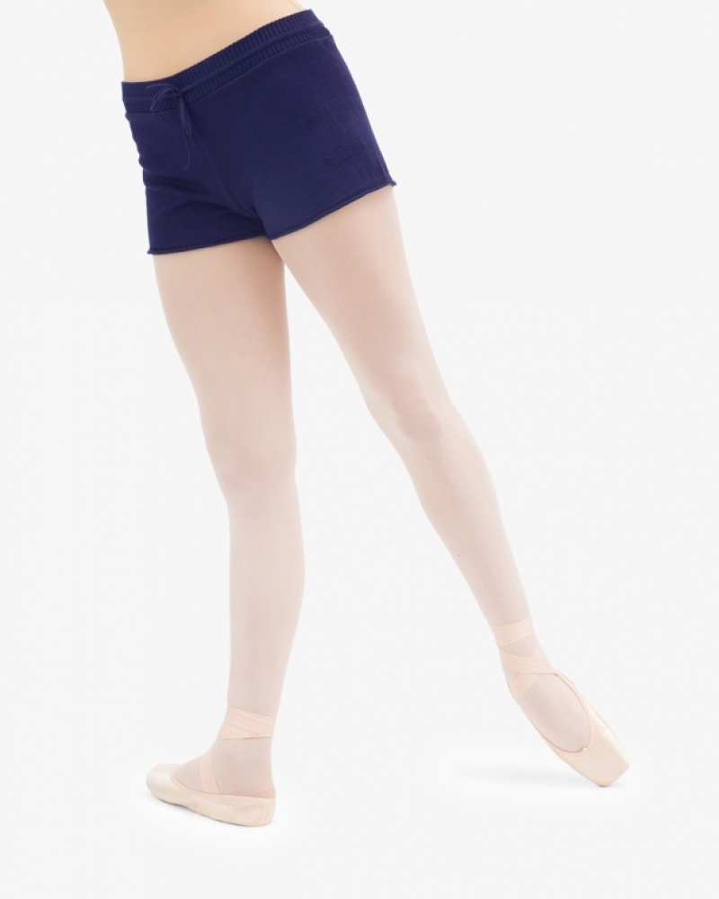 Blue Repetto Warm-up Women's Shorts | 50714HSDF