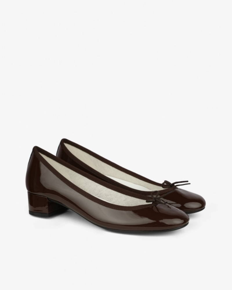 Brown Repetto Camille sole rubber Women's Ballerina | 09184YQTW