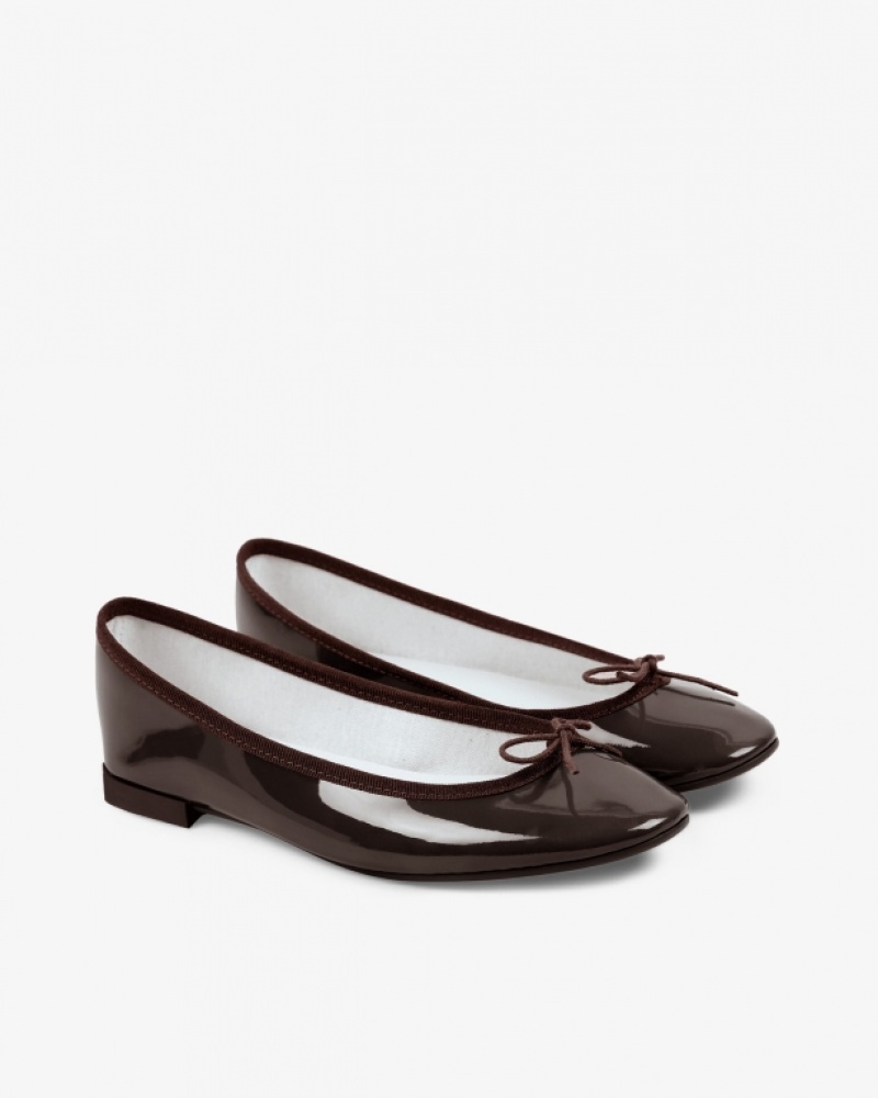 Brown Repetto Cendrillon sole rubber Women's Ballerina | 04125SDCJ