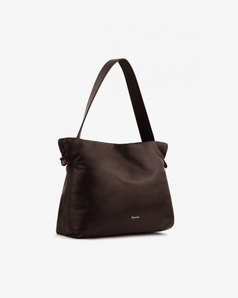 Brown Repetto Plume Accessories Leather Bags | 41568XEST