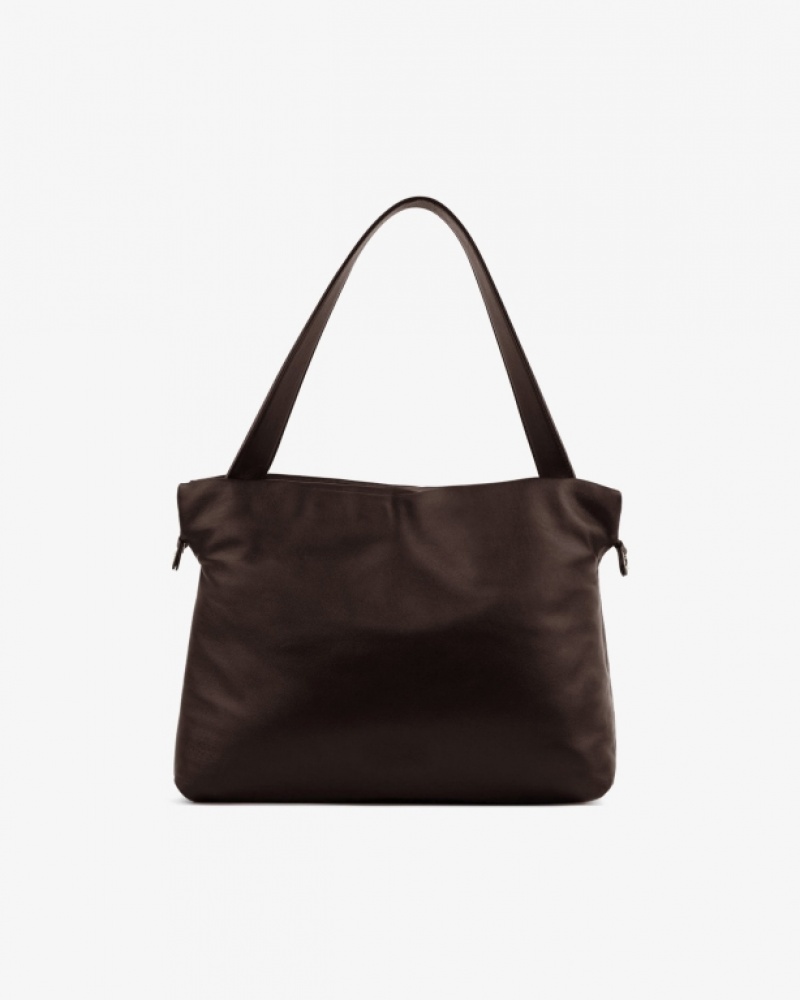 Brown Repetto Plume Accessories Leather Bags | 41568XEST