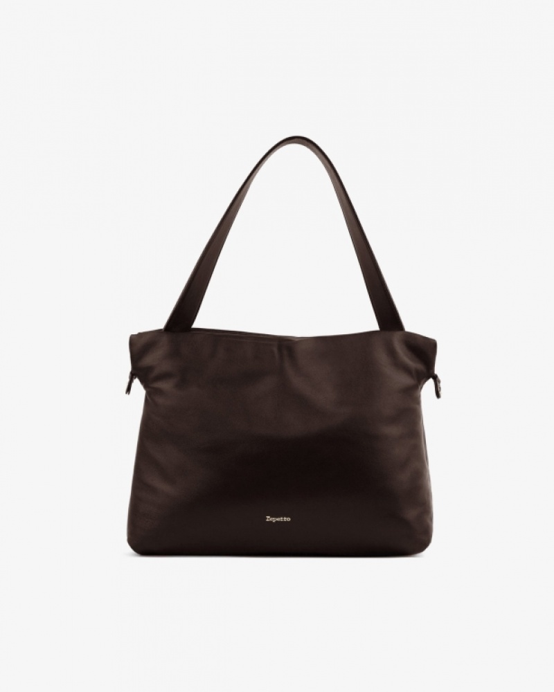 Brown Repetto Plume Accessories Leather Bags | 41568XEST