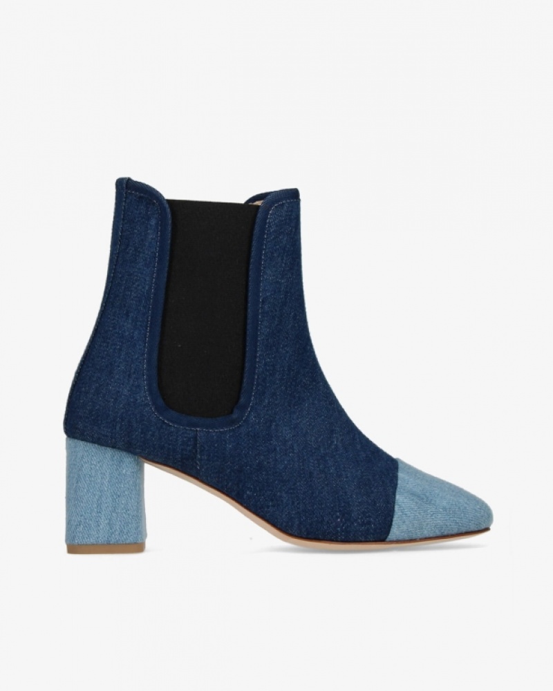 Dark Blue Repetto Melissa Women\'s Ankle Boots | 81693YIVB