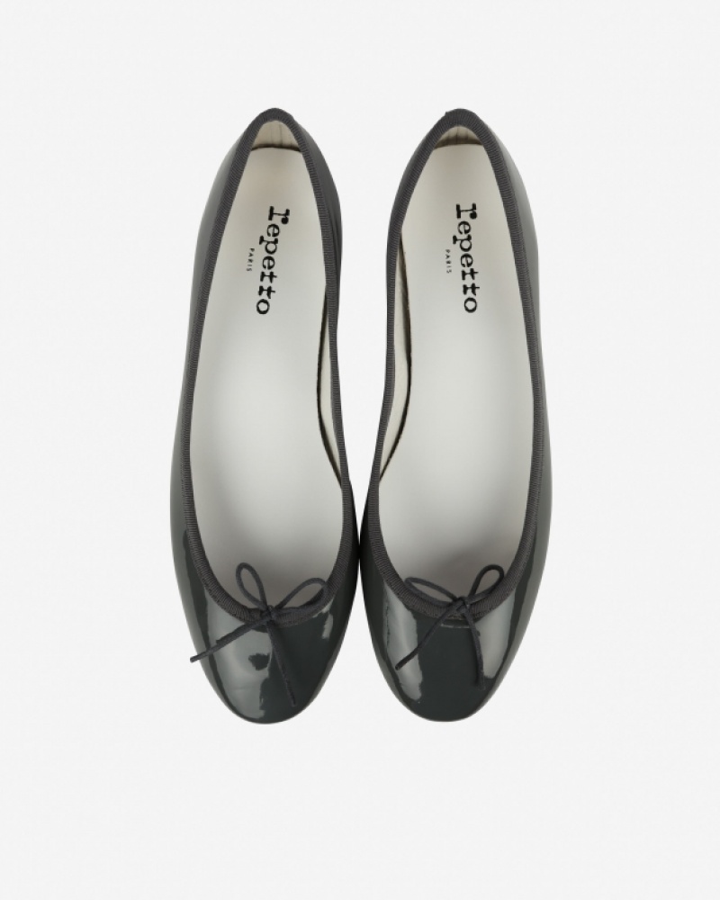 Dark Gray Repetto Camille sole rubber Women's Ballerina | 06942YDUH