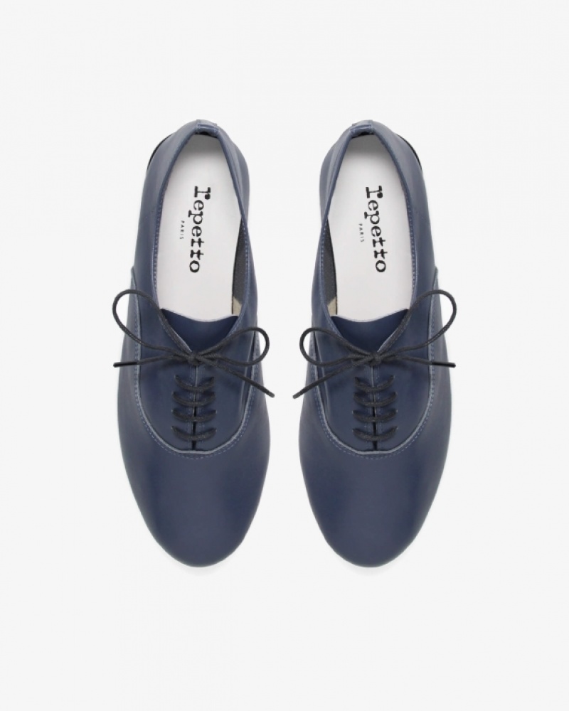 Dark Grey Repetto Zizi Women's Oxford Shoes | 23054DXPB