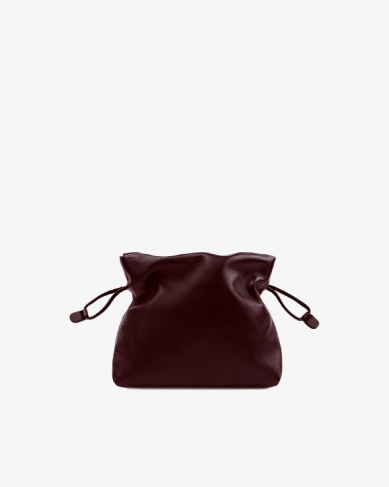 Dark Red Repetto Poids Plume Accessories Leather Bags | 87056XASV