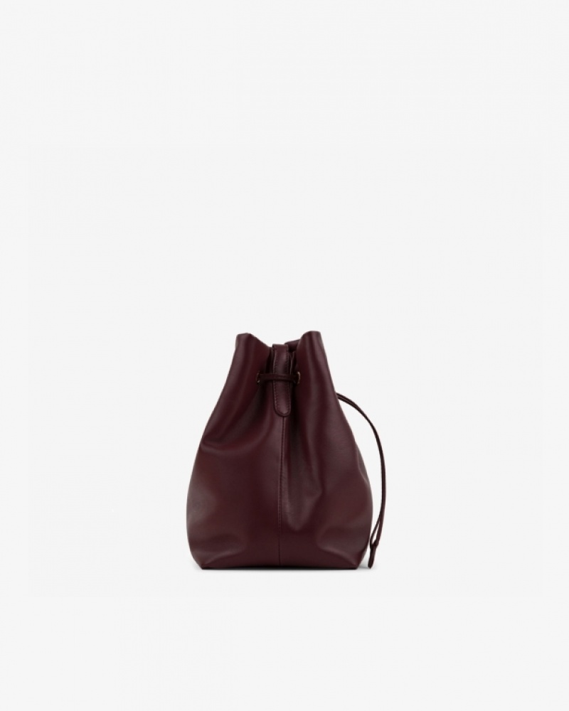 Dark Red Repetto Tendresse Accessories Leather Bags | 40617DARX