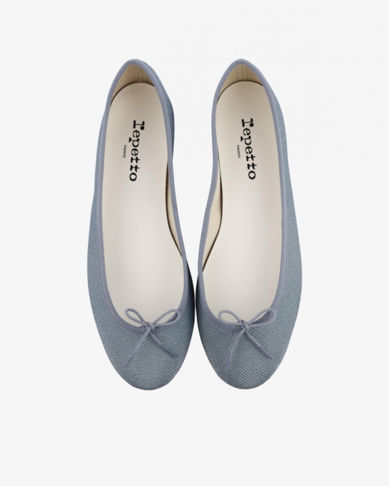 Light Blue Repetto Cendrillon sole rubber Vegan Women's Ballerina | 76352TJVI