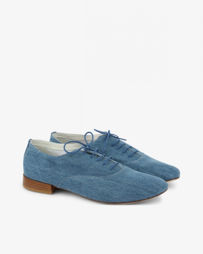 Light Blue Repetto Zizi Men's Oxford Shoes | 07859GWDP