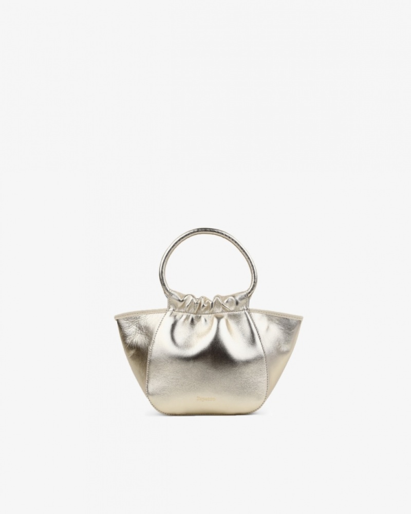 Light Gold Repetto Alicia Accessories Leather Bags | 08357RYLJ