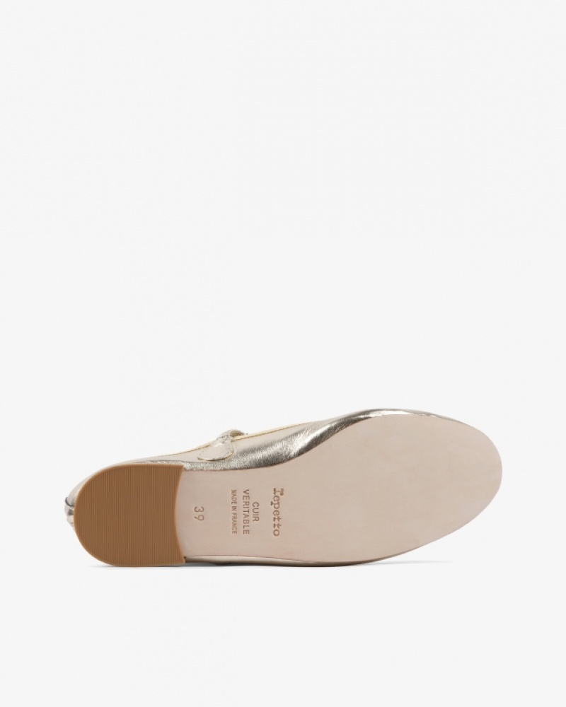 Light Gold Repetto Lio Women's Mary Janes | 57810ZNUG