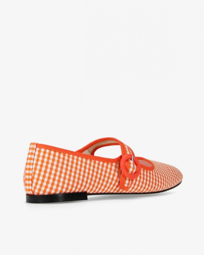 Orange Repetto Georgia square-toe Women's Mary Janes | 79341BLUM