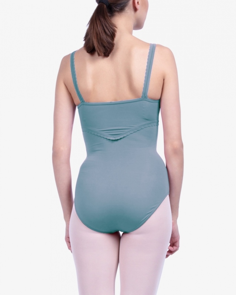 Peacock Green Repetto Fancy finishing details Women's Leotards | 93260UCOL