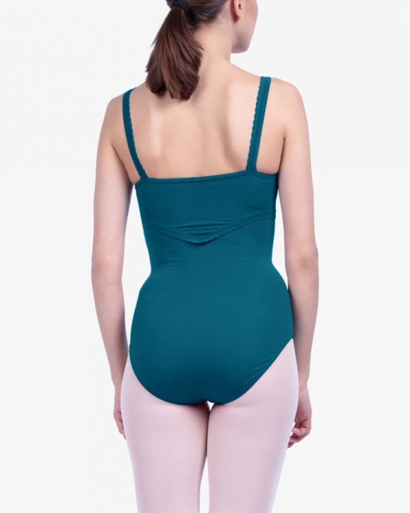 Peacock Green Repetto Fancy finishing details Women's Leotards | 51967JSDT