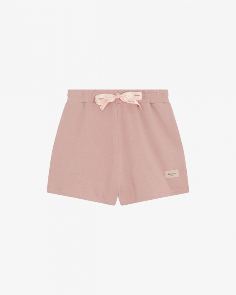 Pink Repetto French terry shorts Women\'s Pants | 30756OJEX