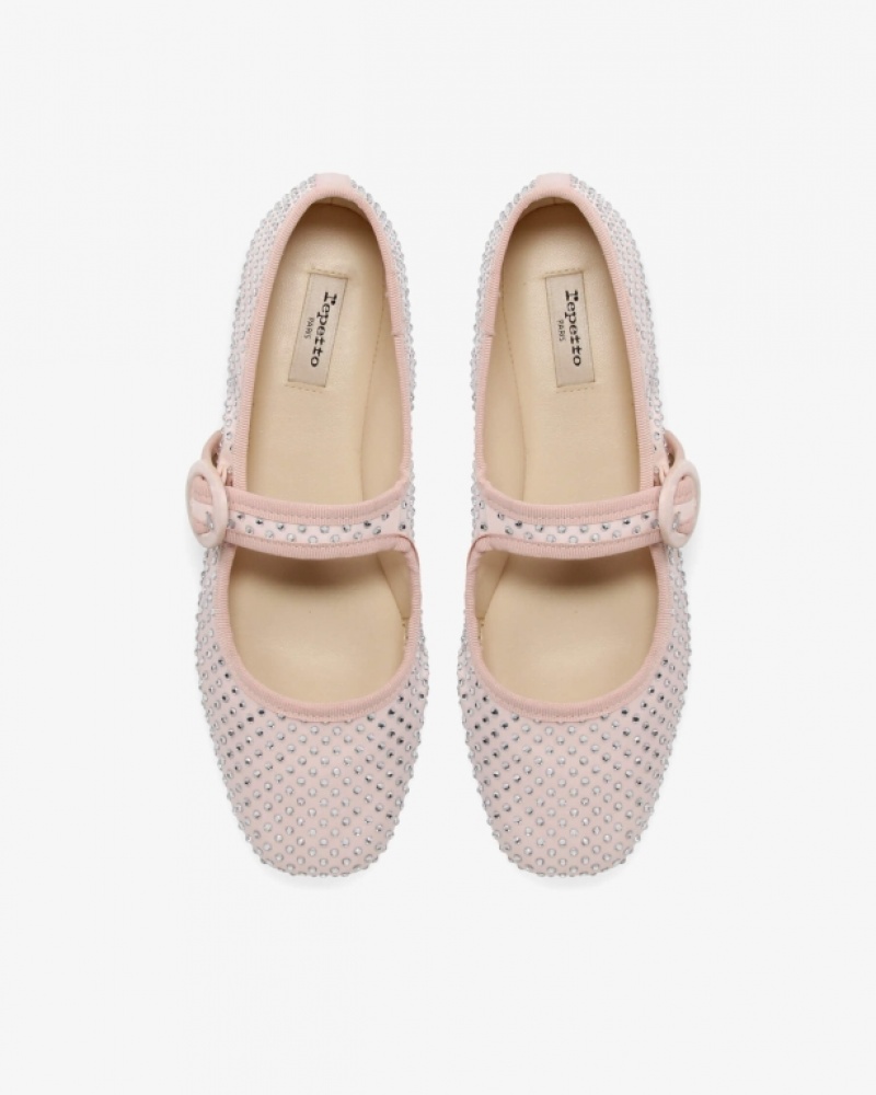 Pink Repetto Georgia square-toe Women's Mary Janes | 63891CYUZ