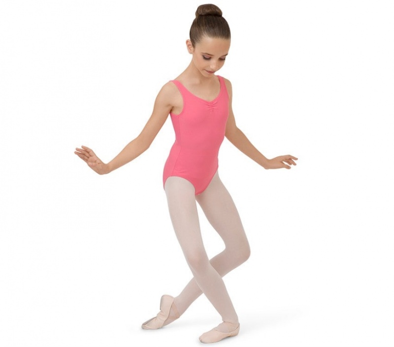 Pink Repetto Large straps Kids\' Leotards | 76052MRFY