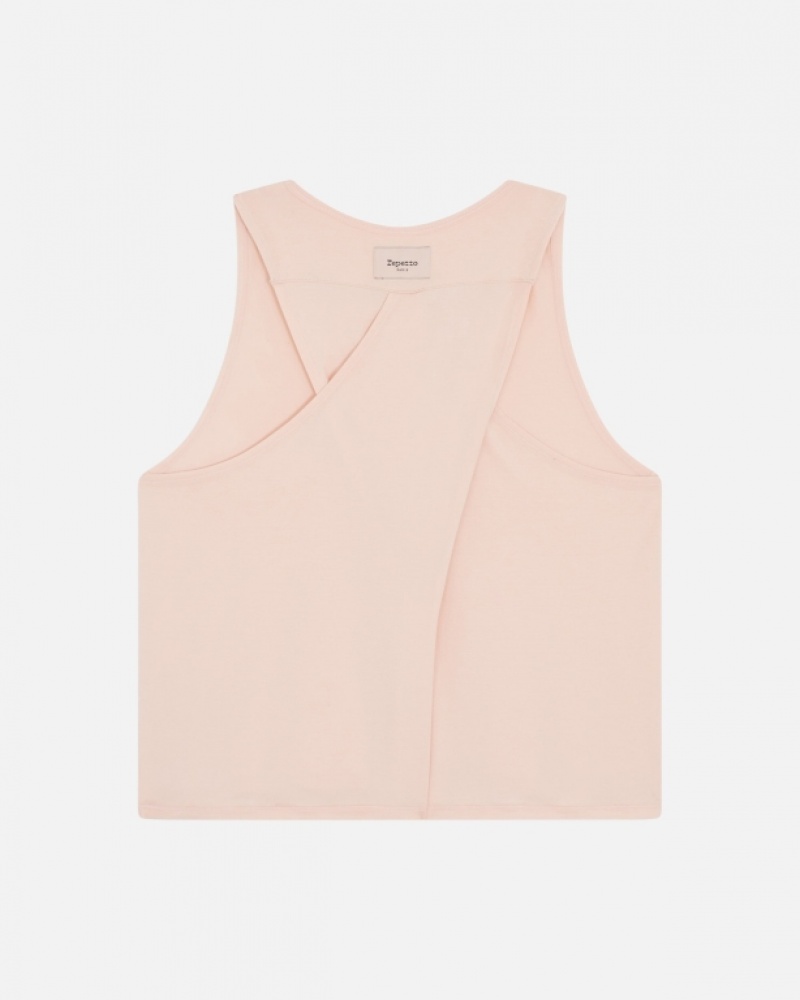 Pink Repetto Studio draped tank Women's Tops | 09148LHPV