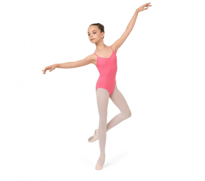 Pink Repetto Thin straps Kids' Leotards | 83902KSQU