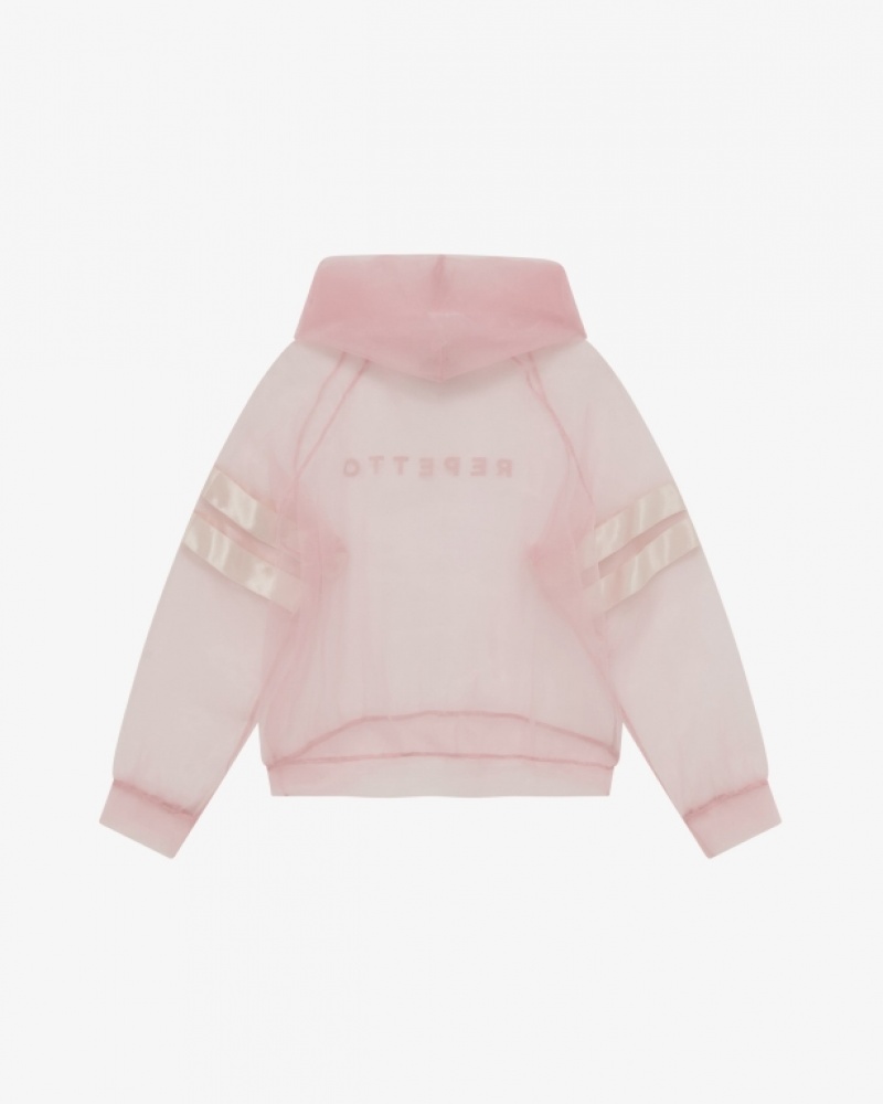 Pink Repetto Tulle satin stripes Women's Sweatshirts | 69027OLRH