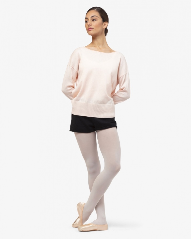 Pink Repetto Warm-up pull over Women's Long Sleeve | 74168MJVN