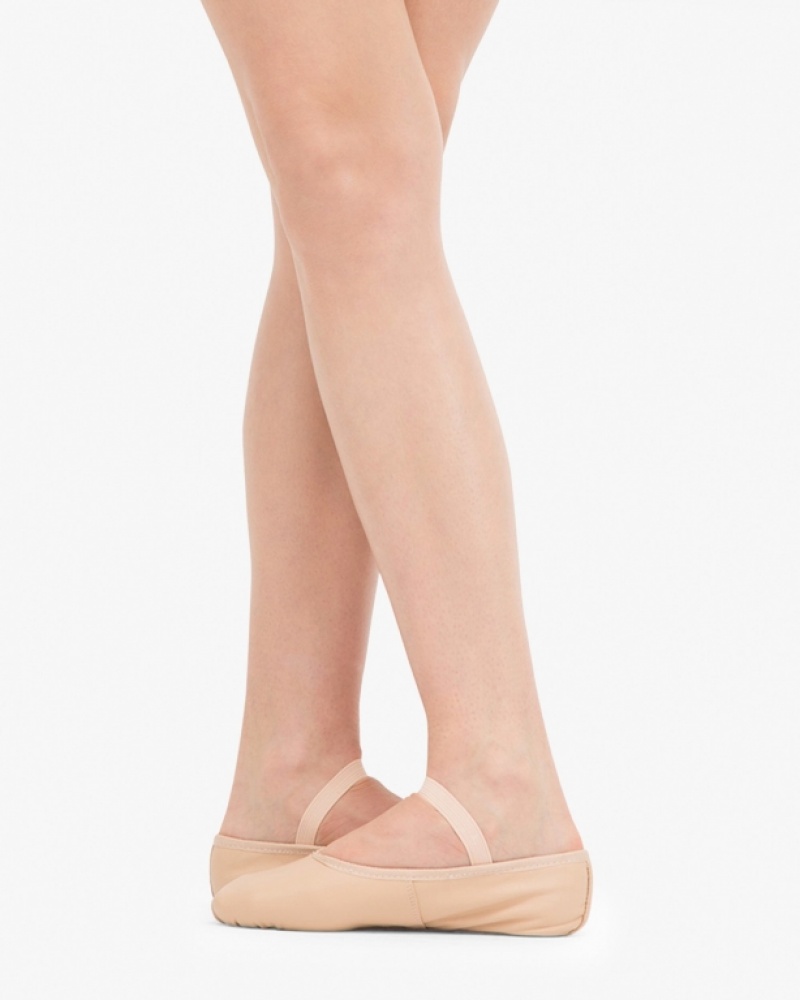 Pink Repetto full sole Kids' Soft Ballet Shoes | 85042METZ