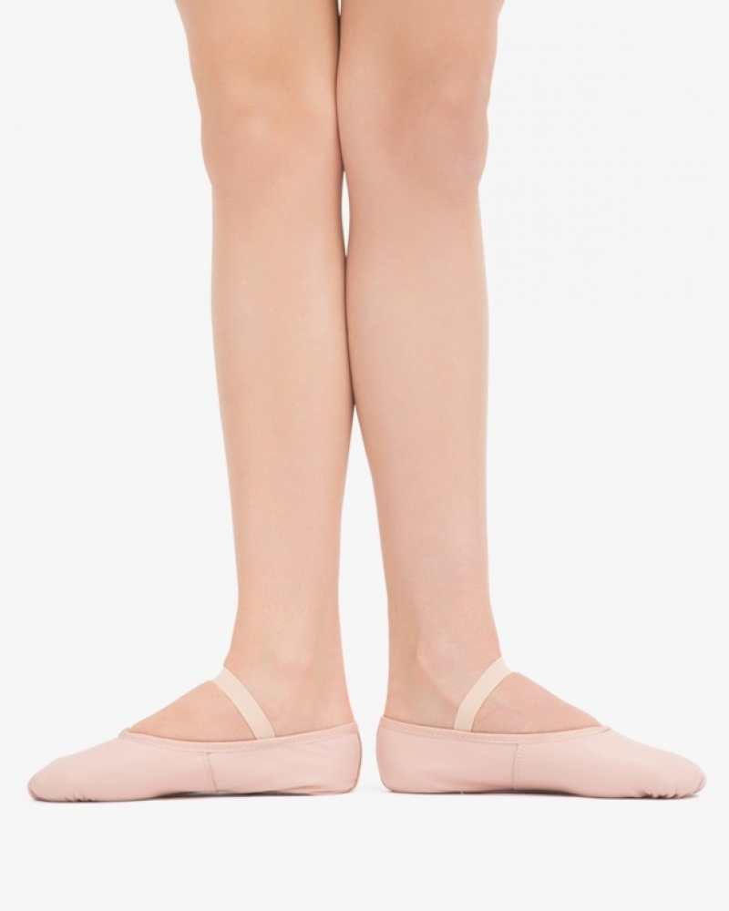 Pink Repetto full sole Kids' Soft Ballet Shoes | 80439XHUD