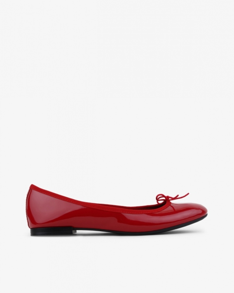 Red Repetto Cendrillon sole rubber Women\'s Ballerina | 14265FOQR