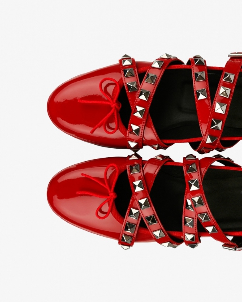 Red Repetto NOIR KEI NINOMIYA Platform with studded strap Women's Mary Janes | 18379IDSA