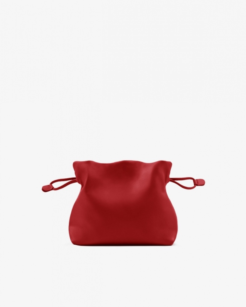 Red Repetto Poids Plume Accessories Leather Bags | 31280MPLO