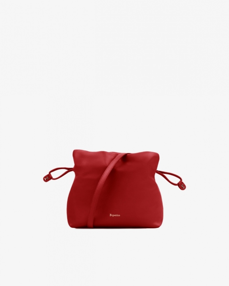 Red Repetto Poids Plume Accessories Leather Bags | 31280MPLO