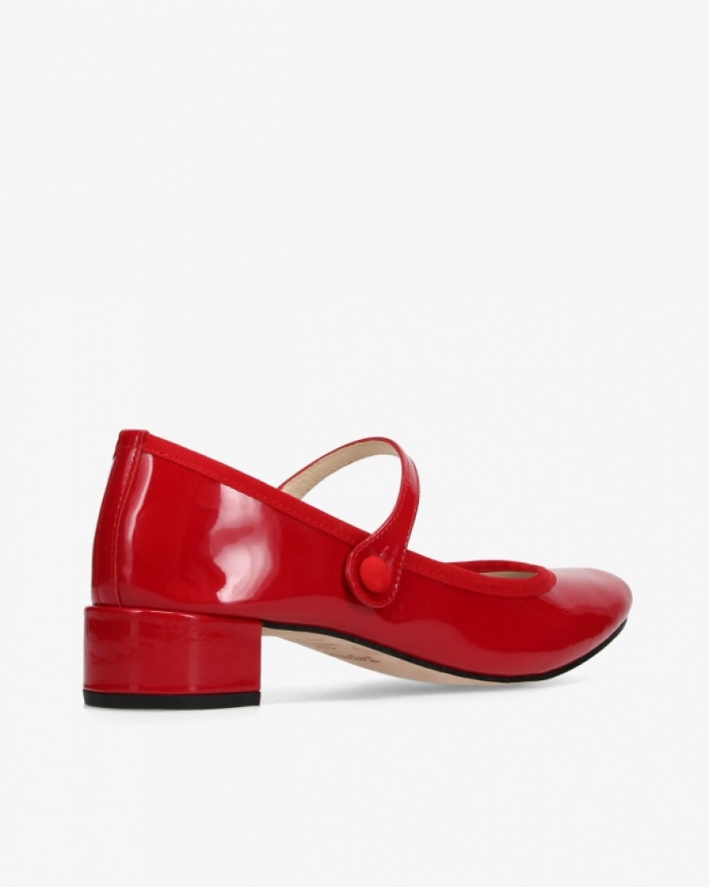 Red Repetto Rose Women's Mary Janes | 56374HDFE