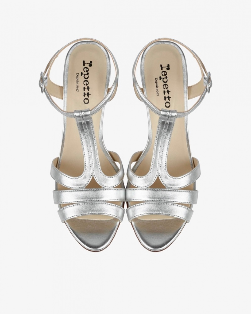 Silver Repetto Bikini Women's Sandals | 03291HFXW