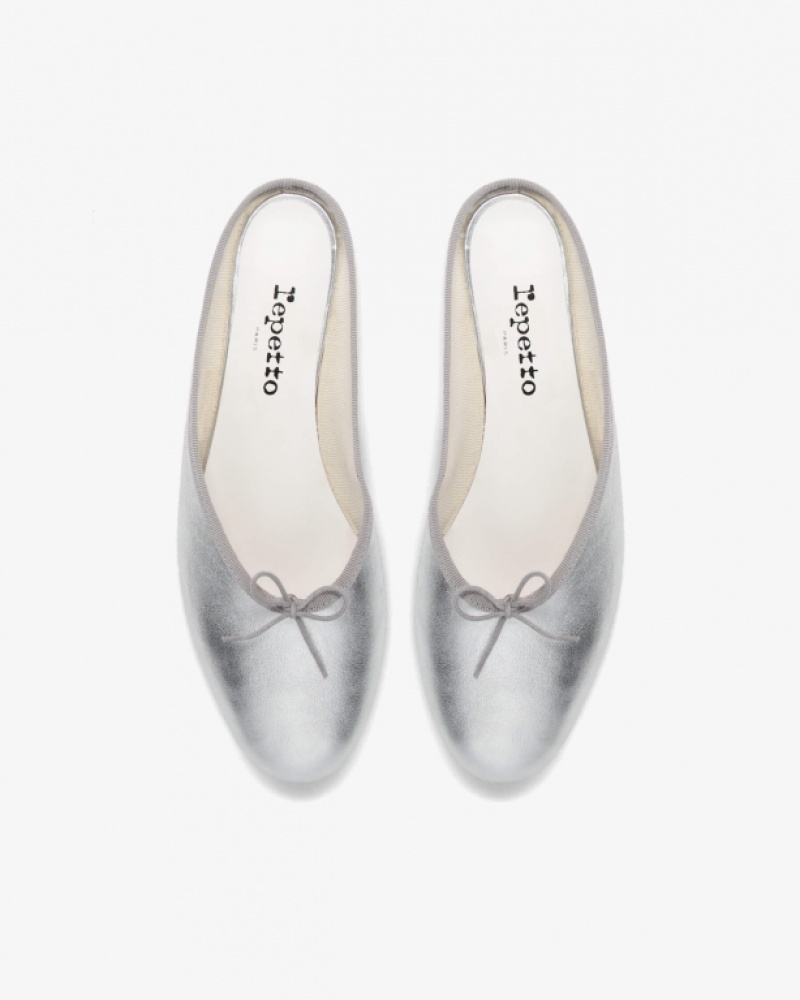 Silver Repetto Camille Women's Mules | 54926MSEA