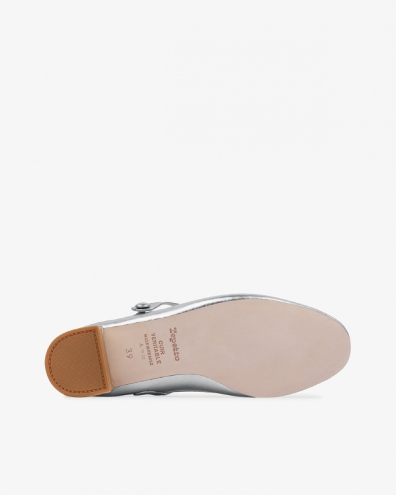 Silver Repetto Rose Women's Mary Janes | 79508UTCA