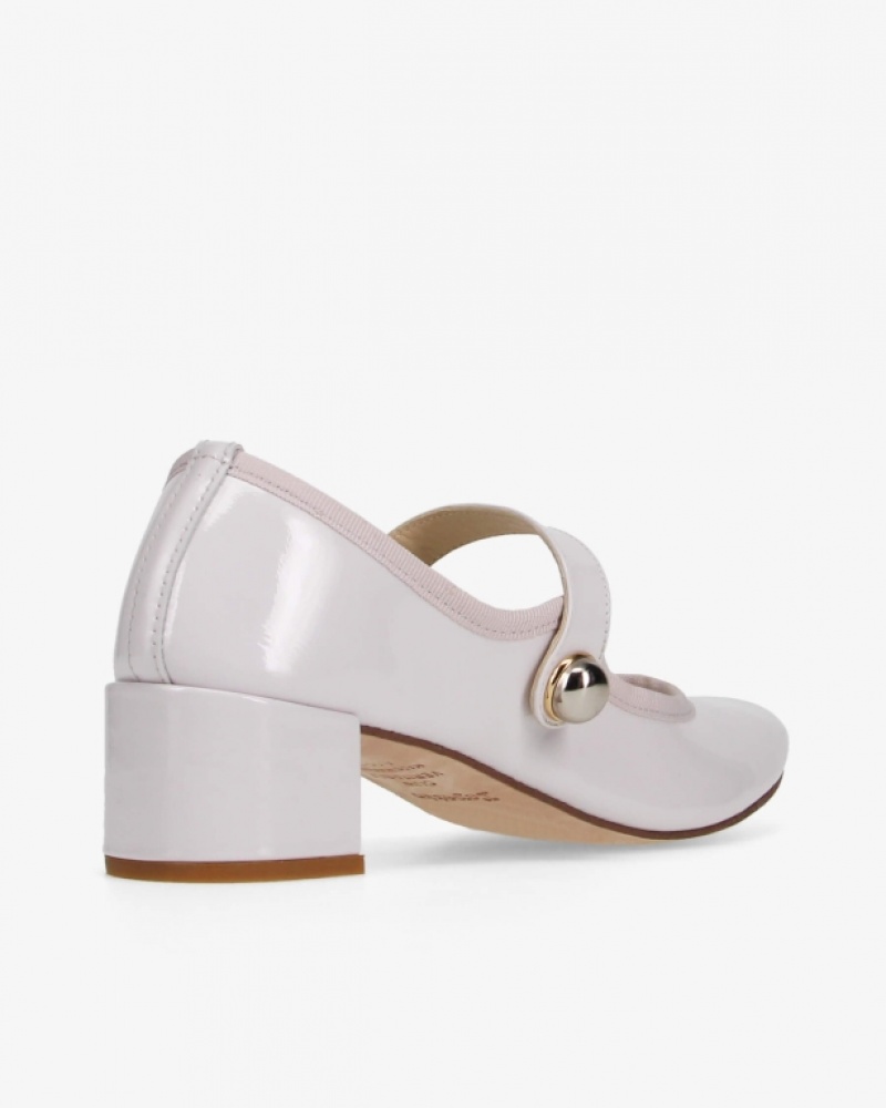 White Repetto Fabienne Women's Mary Janes | 78561TDHM