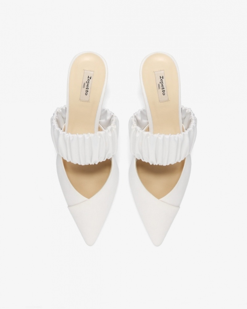 White Repetto Jewel Women's Pumps | 71450FKXB