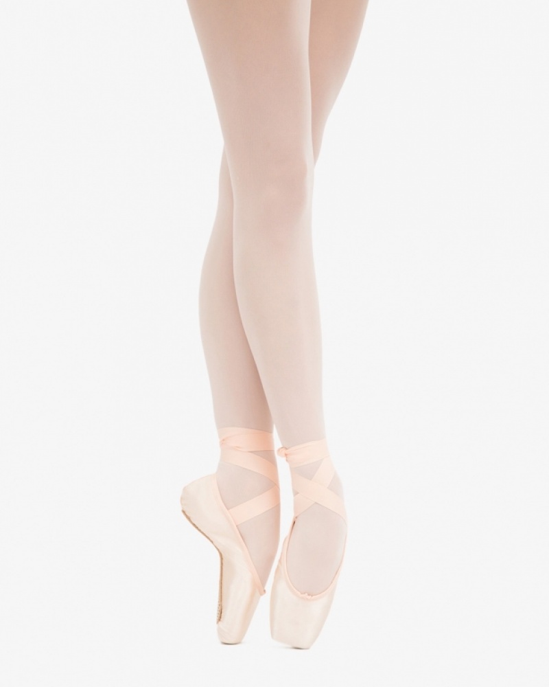 White Repetto Julieta Kids' Pointe Shoes | 03876UDVI