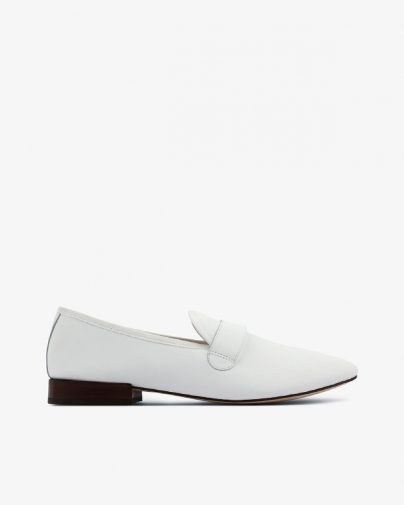 White Repetto Michael Men\'s Loafers | 54318LETJ