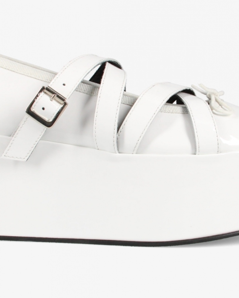 White Repetto NOIR KEI NINOMIYA Platform Women's Mary Janes | 78153RDOB