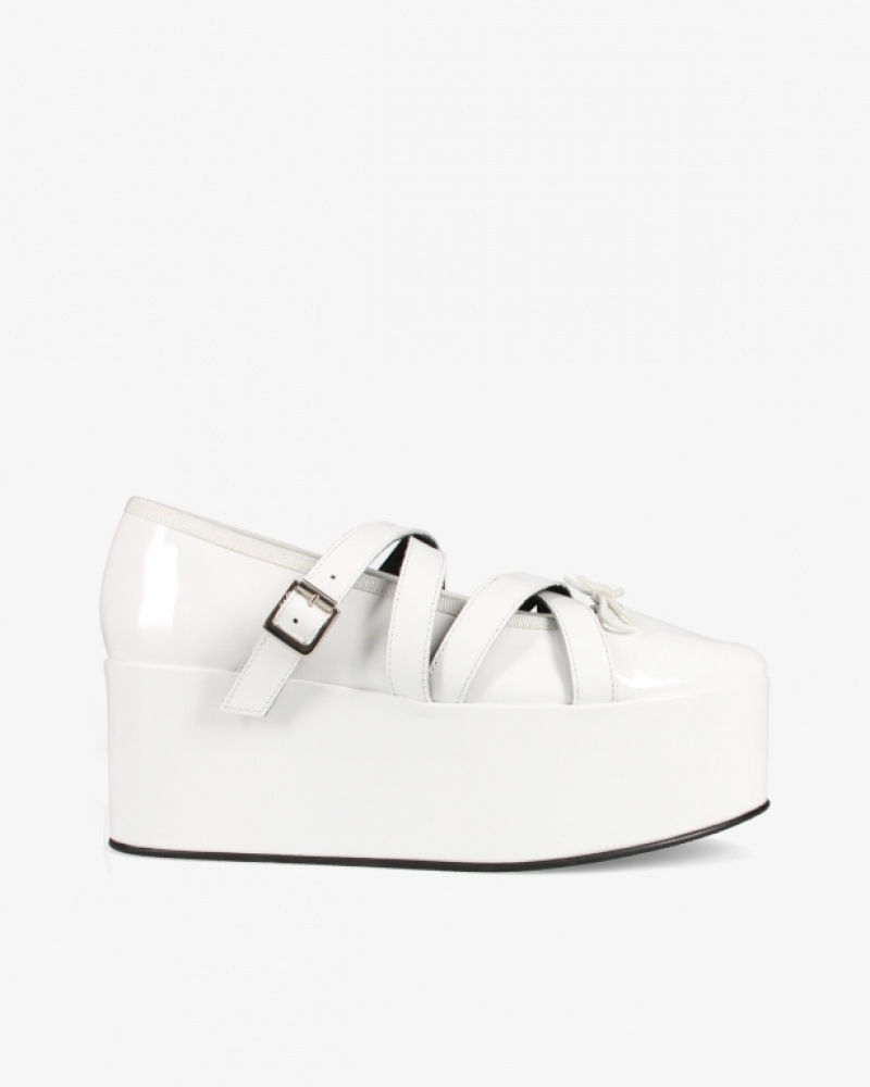 White Repetto NOIR KEI NINOMIYA Platform Women\'s Mary Janes | 78153RDOB