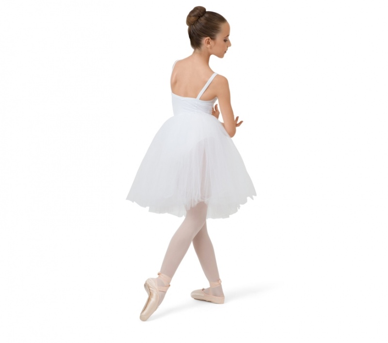 White Repetto Rehearsal tulle Kids' Skirts | 03426INKX