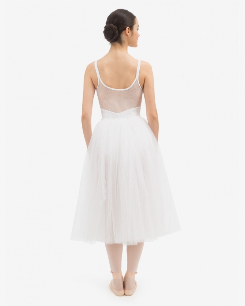 White Repetto Rehearsal tulle Women's Skirts | 54237TICV