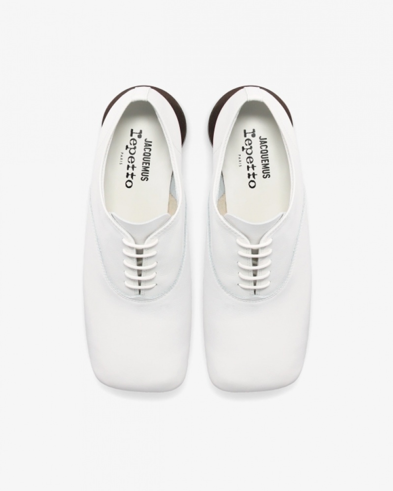 White Repetto The Zizi Jacquemus Women's Oxford Shoes | 13204RGCV