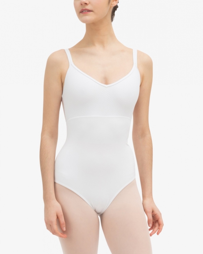 White Repetto lacy Women\'s Leotards | 96387JXPQ